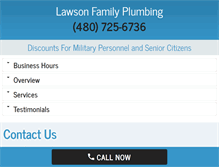 Tablet Screenshot of lawsonfamilyplumbing.net